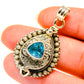 Blue Topaz Pendants handcrafted by Ana Silver Co - PD4061