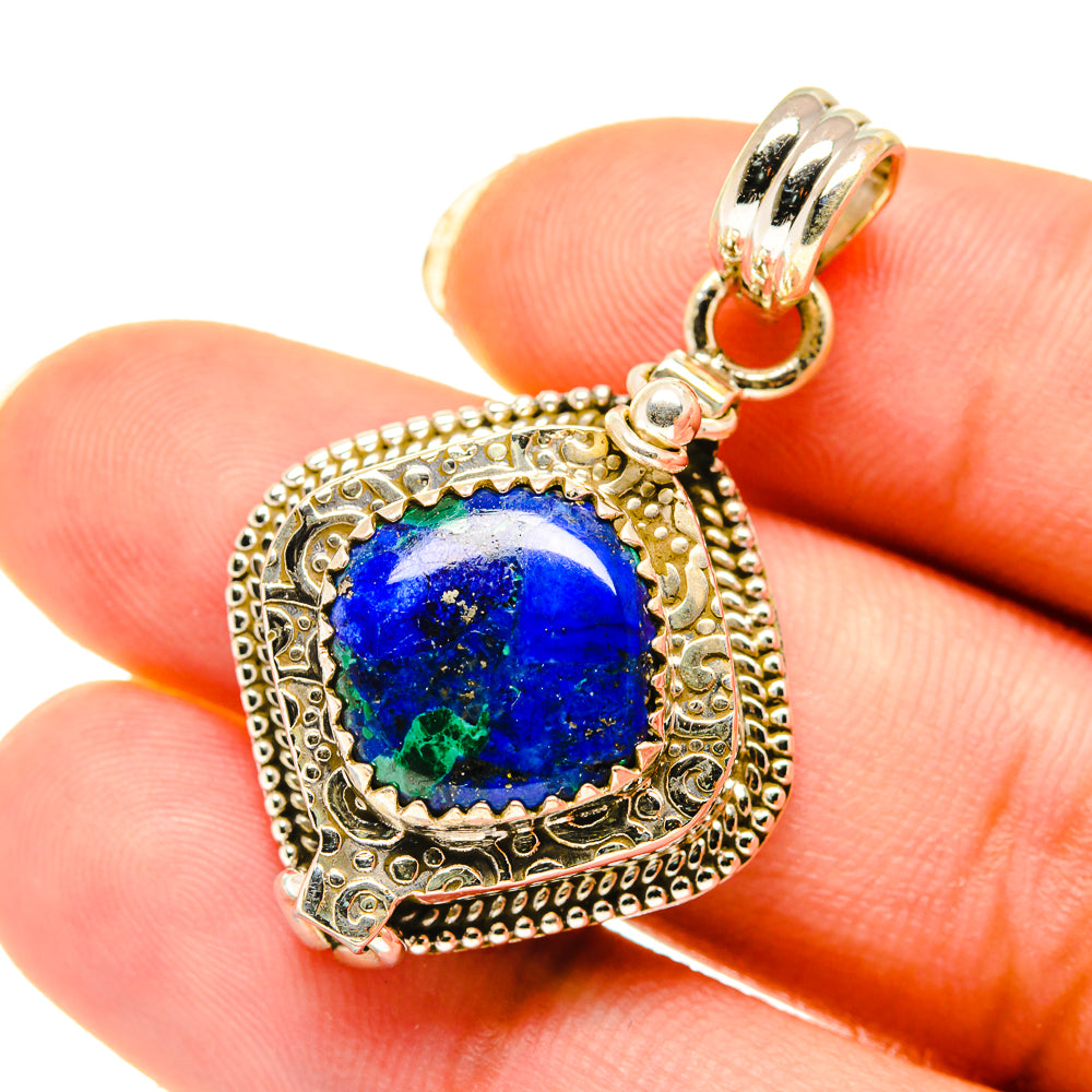 Azurite Pendants handcrafted by Ana Silver Co - PD4062