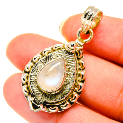 Rainbow Moonstone Pendants handcrafted by Ana Silver Co - PD4070