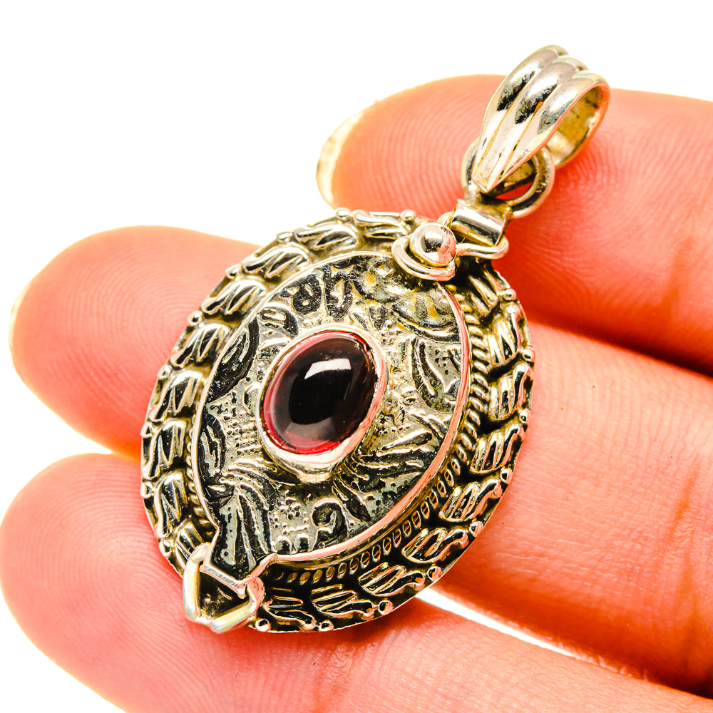 Garnet Pendants handcrafted by Ana Silver Co - PD4071