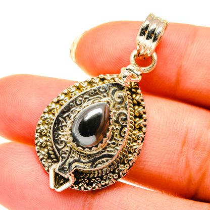 Hematite Pendants handcrafted by Ana Silver Co - PD4075