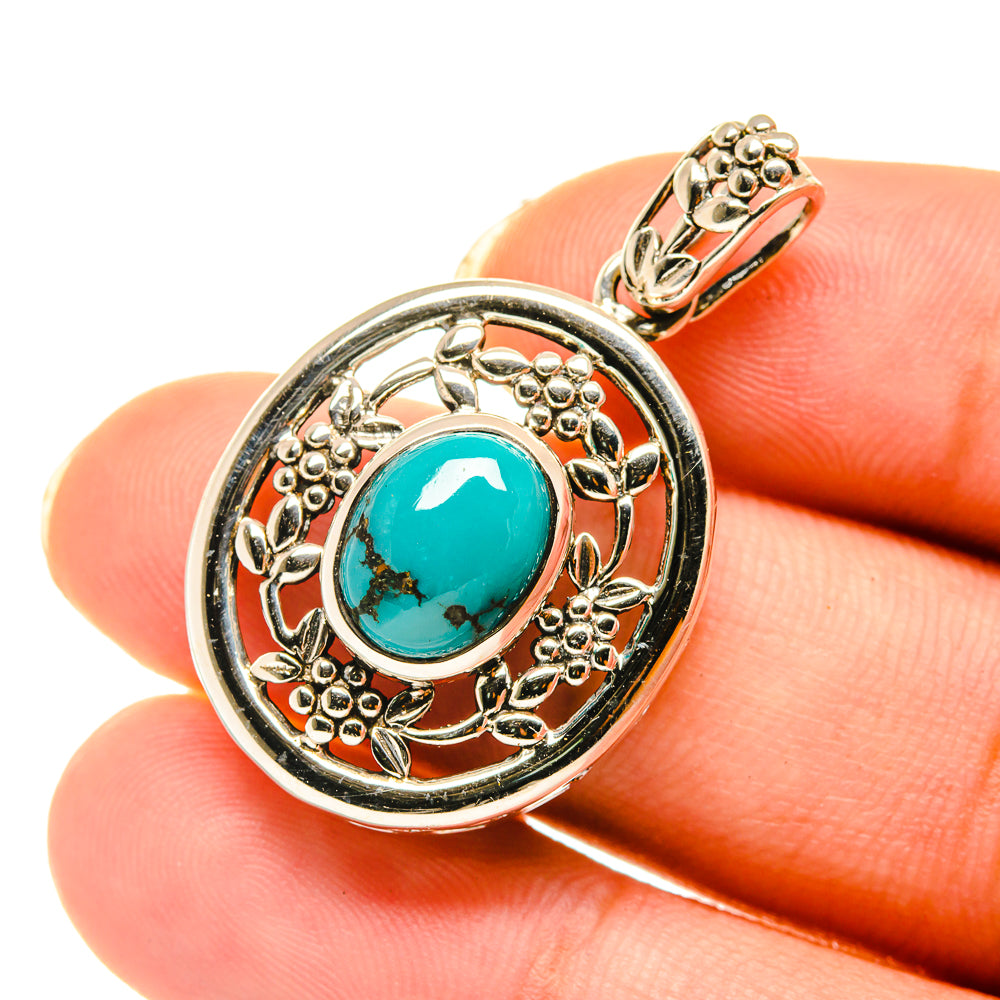 Tibetan Turquoise Pendants handcrafted by Ana Silver Co - PD4079