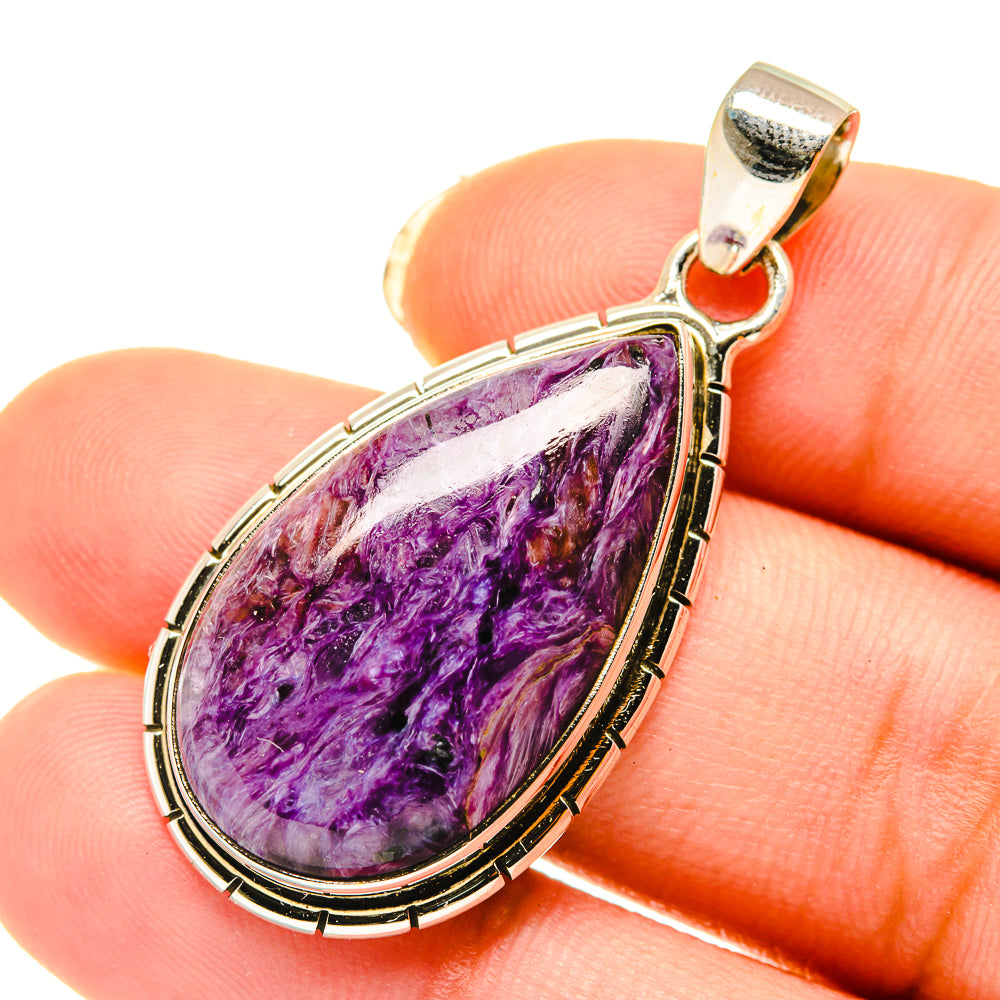 Charoite Pendants handcrafted by Ana Silver Co - PD4083