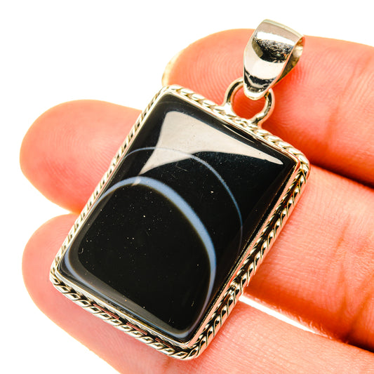 India Agate Pendants handcrafted by Ana Silver Co - PD4099