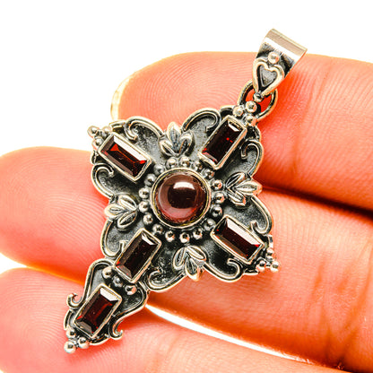 Garnet Pendants handcrafted by Ana Silver Co - PD4123