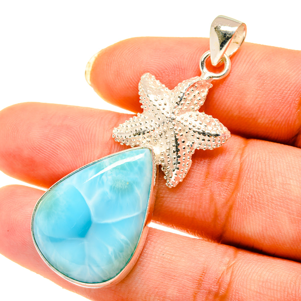 Larimar Pendants handcrafted by Ana Silver Co - PD4134