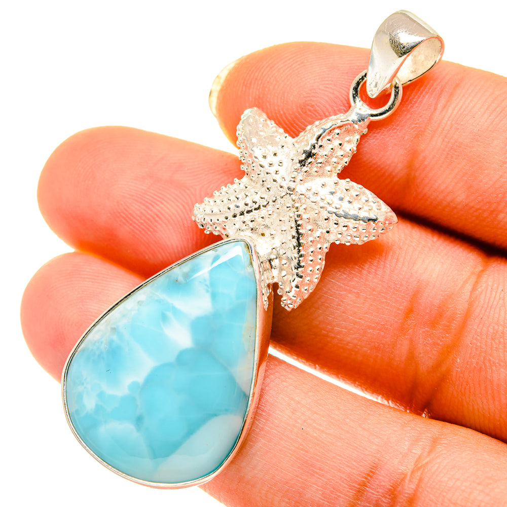 Larimar Pendants handcrafted by Ana Silver Co - PD4135