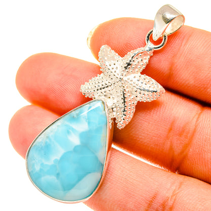 Larimar Pendants handcrafted by Ana Silver Co - PD4135