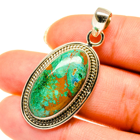 Chrysocolla Pendants handcrafted by Ana Silver Co - PD4138