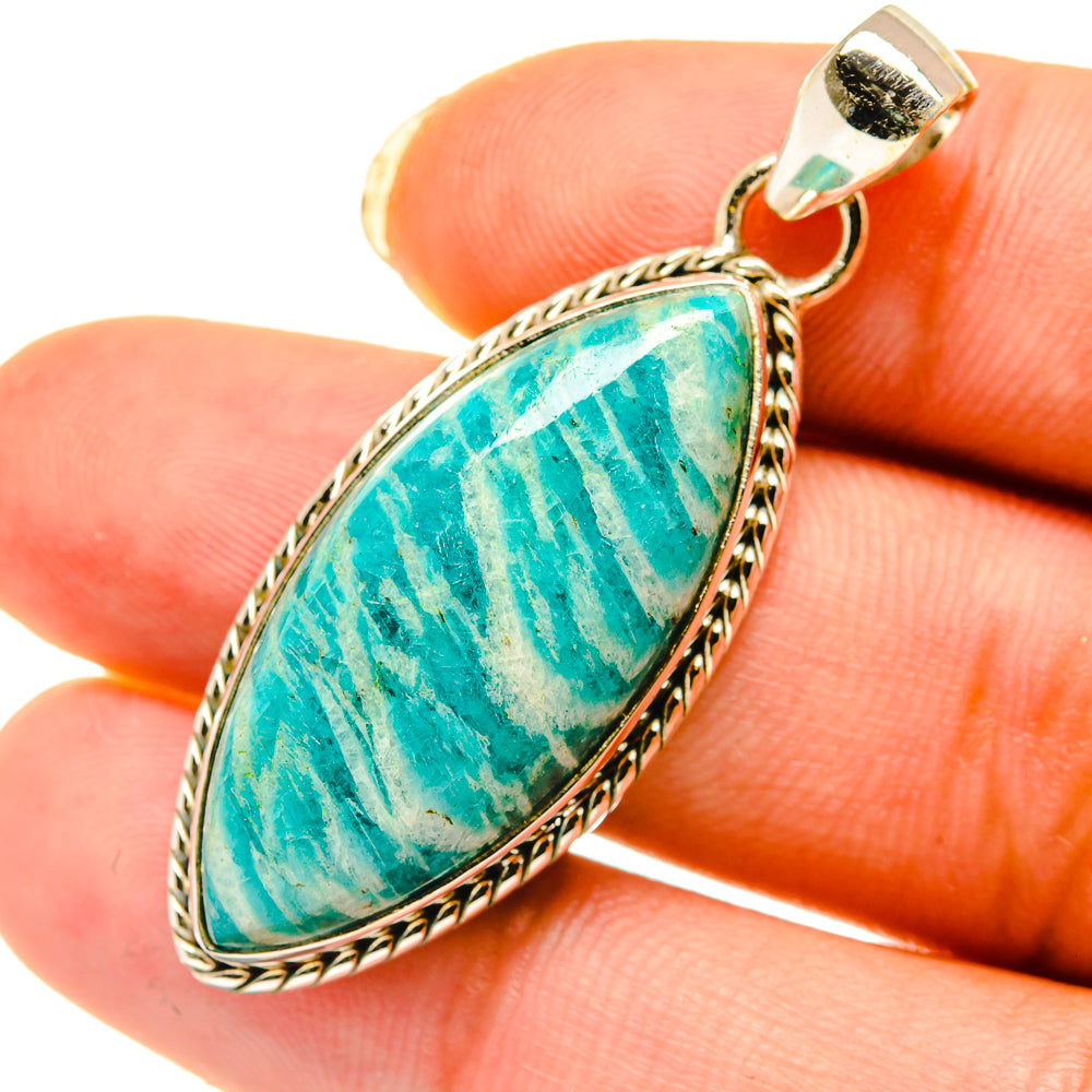 Amazonite Pendants handcrafted by Ana Silver Co - PD4139