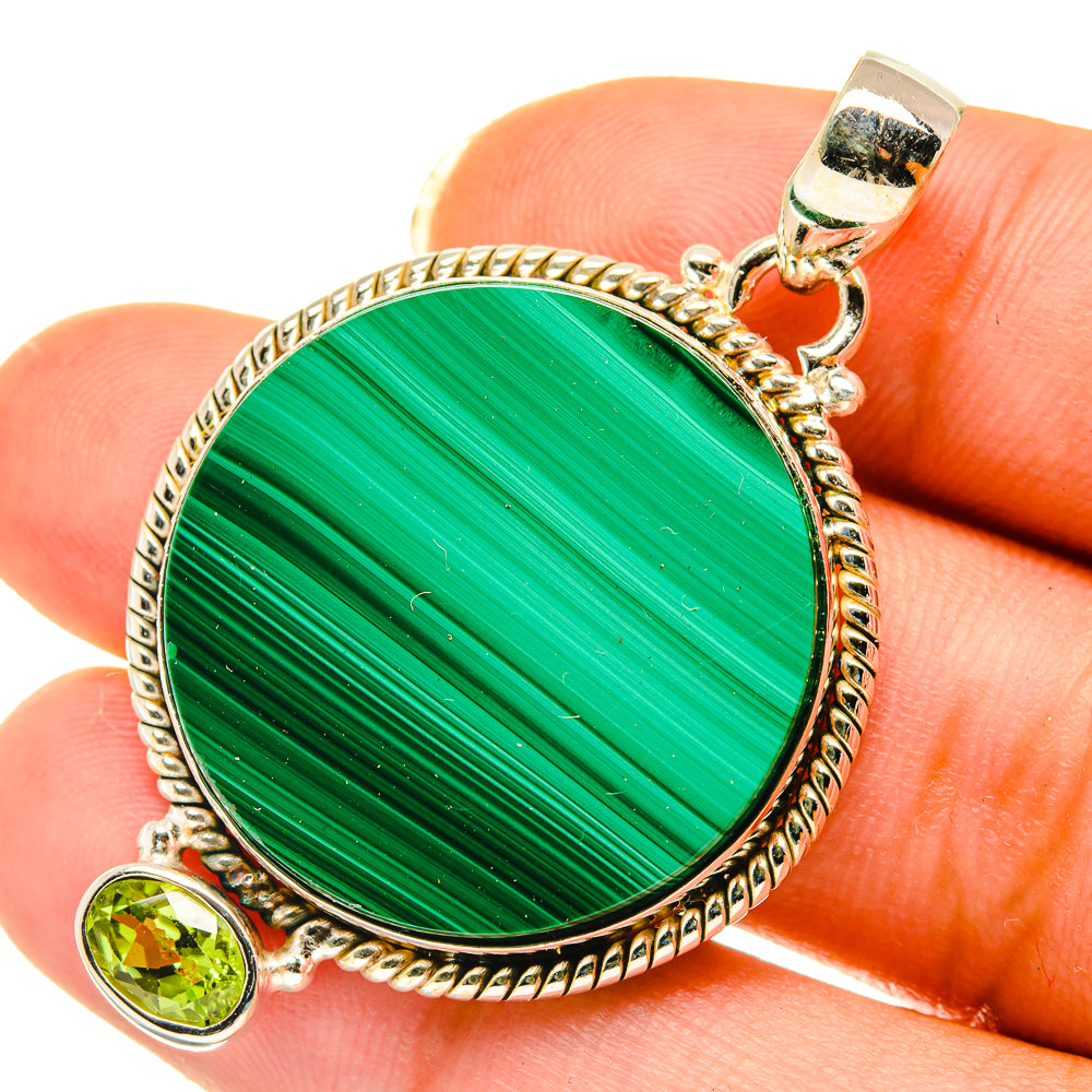 Malachite Pendants handcrafted by Ana Silver Co - PD4142