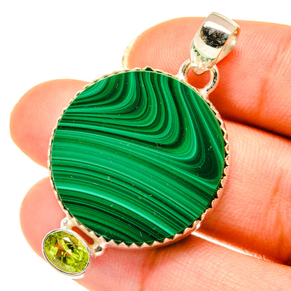 Malachite Pendants handcrafted by Ana Silver Co - PD4145