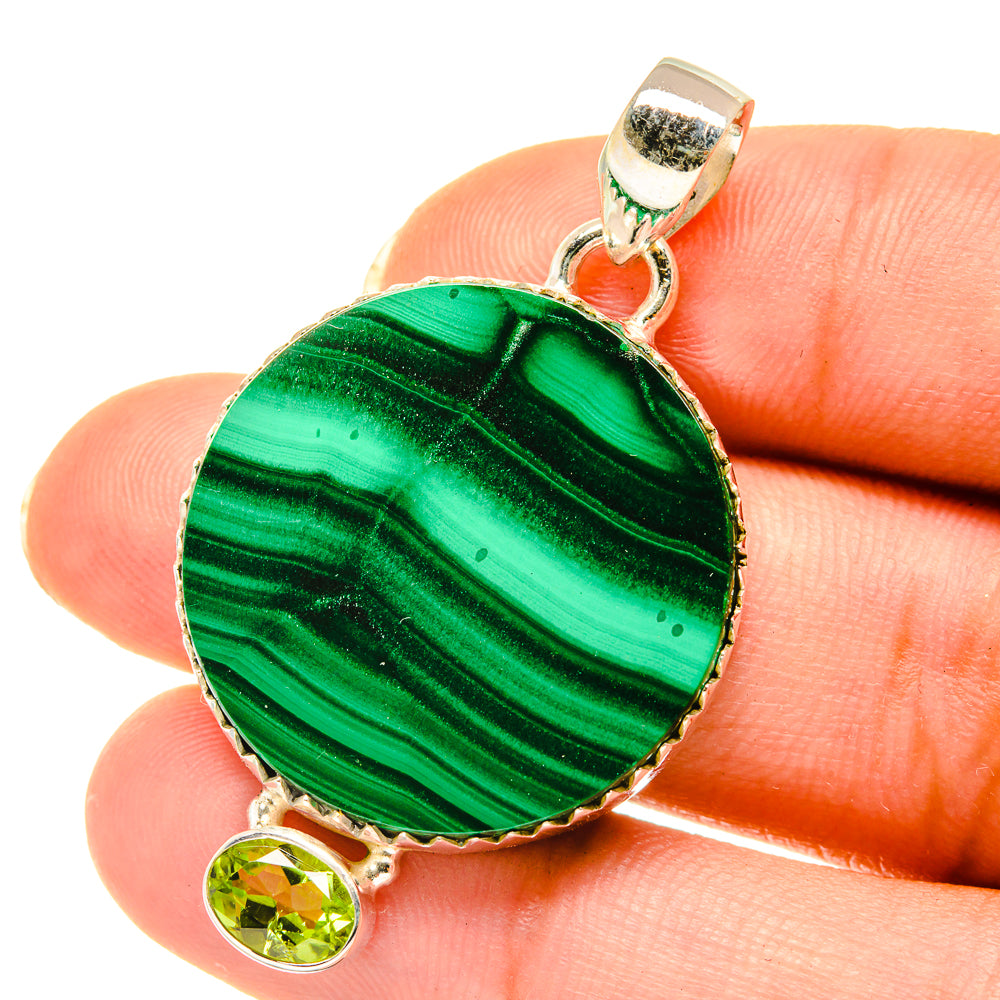 Malachite Pendants handcrafted by Ana Silver Co - PD4147