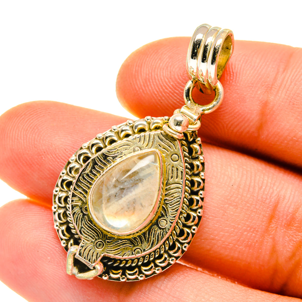 Rainbow Moonstone Pendants handcrafted by Ana Silver Co - PD4161