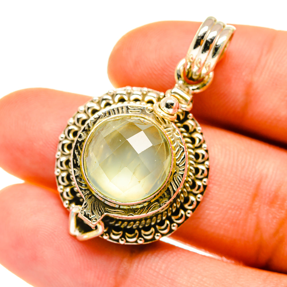 Prehnite Pendants handcrafted by Ana Silver Co - PD4175