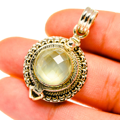 Prehnite Pendants handcrafted by Ana Silver Co - PD4175
