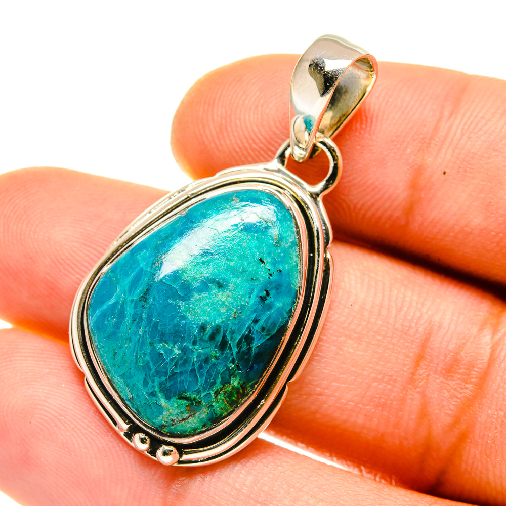 Chrysocolla Pendants handcrafted by Ana Silver Co - PD4184