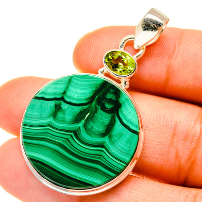 Malachite Pendants handcrafted by Ana Silver Co - PD4192