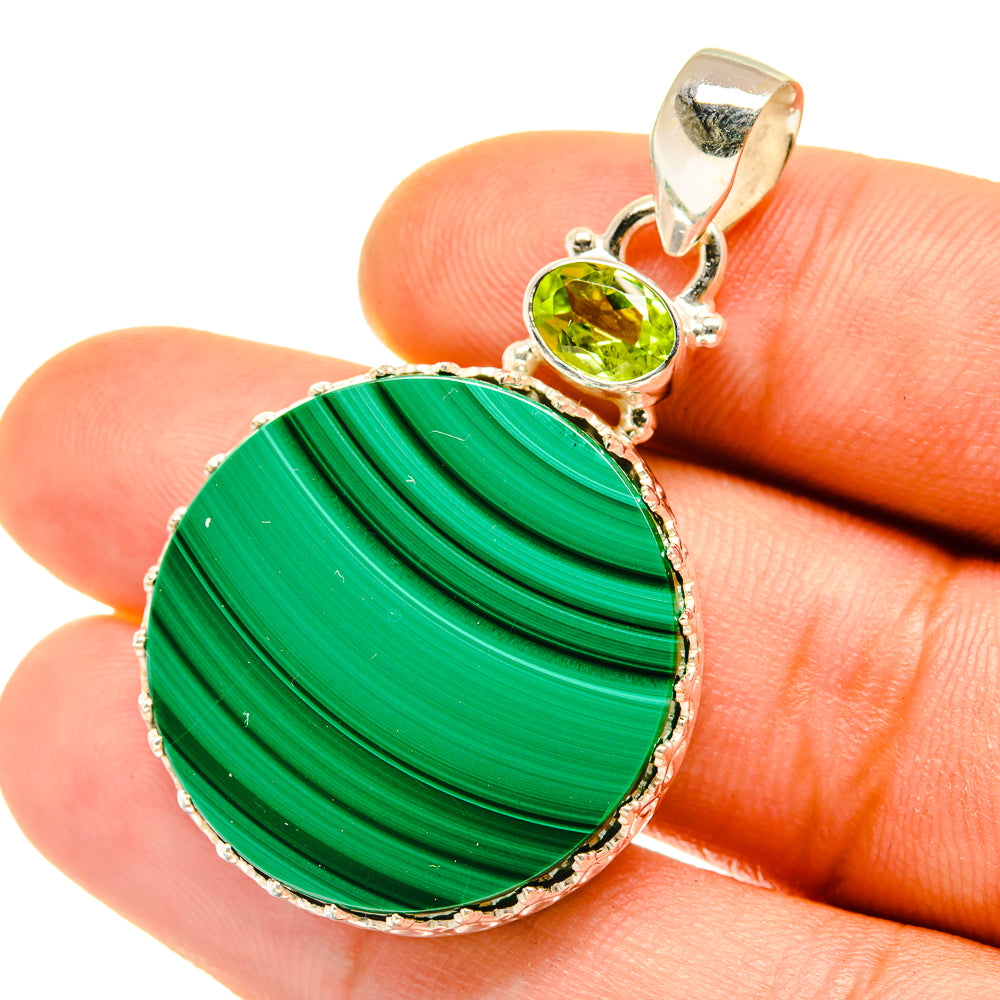 Malachite Pendants handcrafted by Ana Silver Co - PD4196