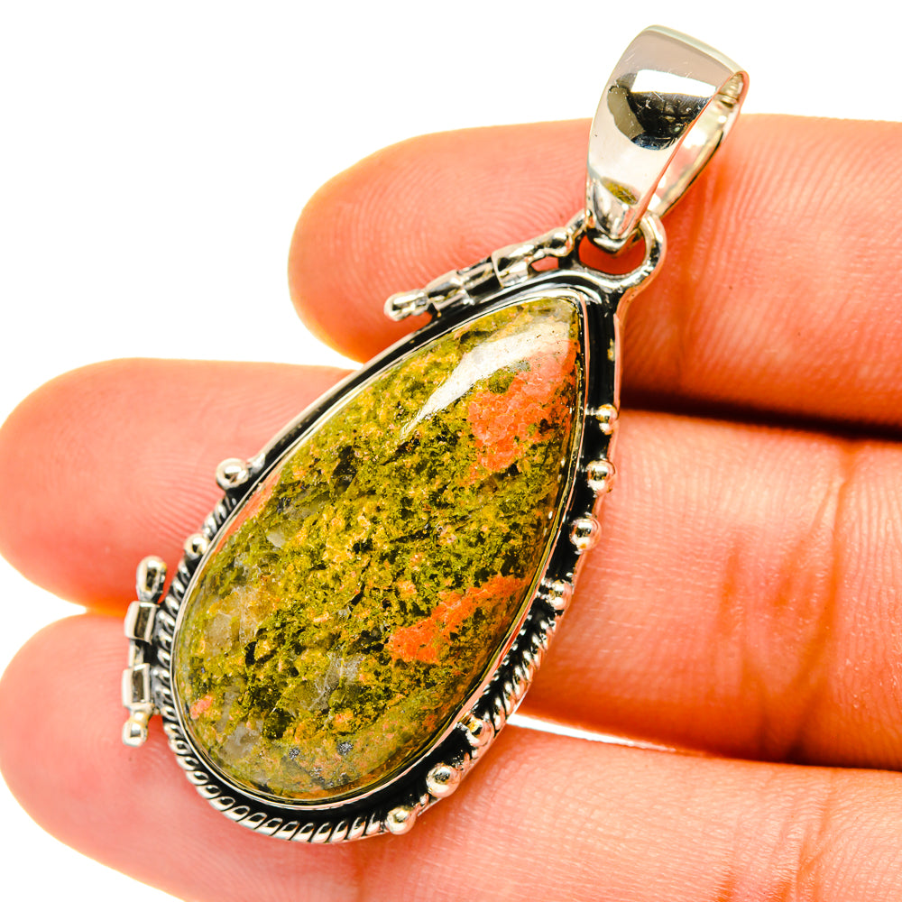 Unakite Pendants handcrafted by Ana Silver Co - PD4202