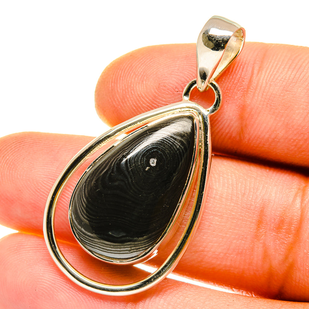Psilomelane Pendants handcrafted by Ana Silver Co - PD4210