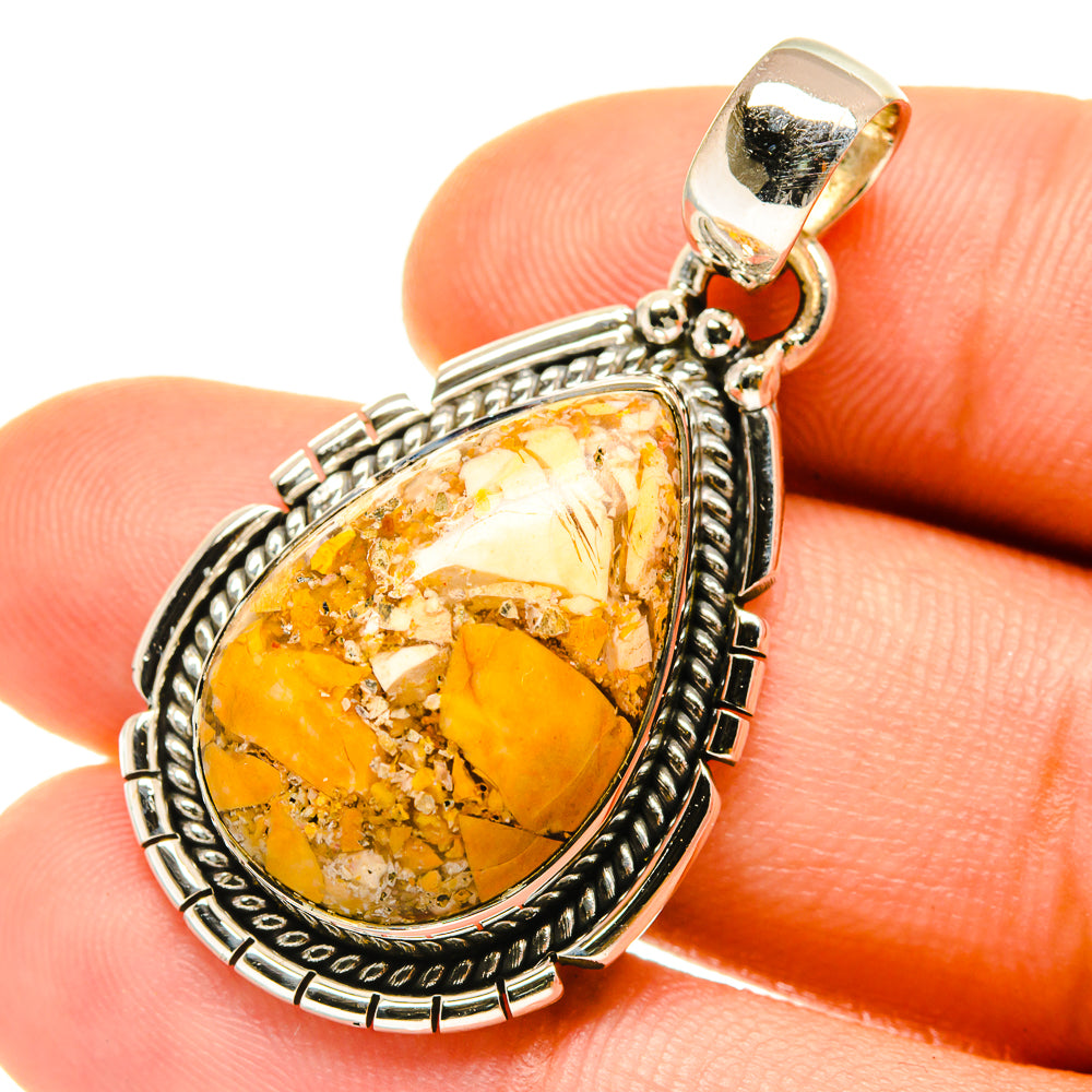 Brecciated Mookaite Pendants handcrafted by Ana Silver Co - PD4224