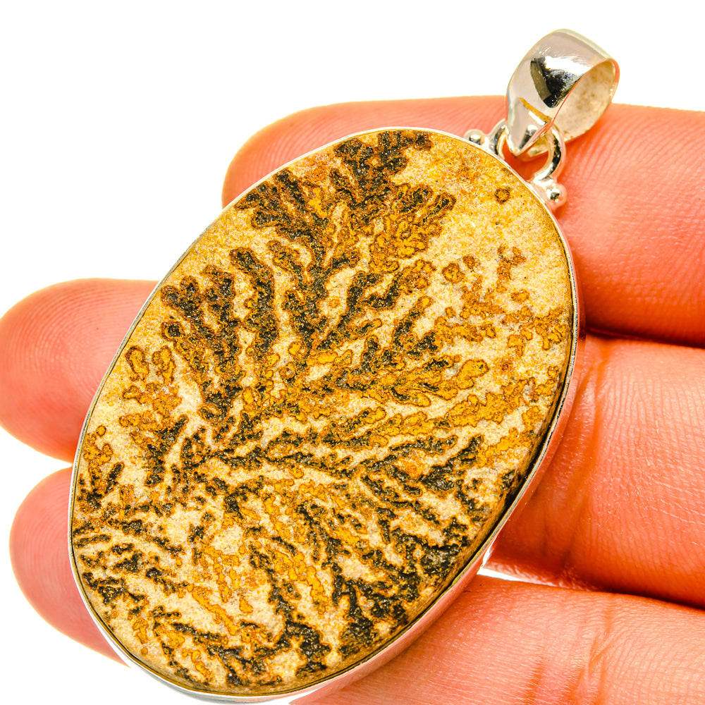 Germany Psilomelane Dendrite Pendants handcrafted by Ana Silver Co - PD4234