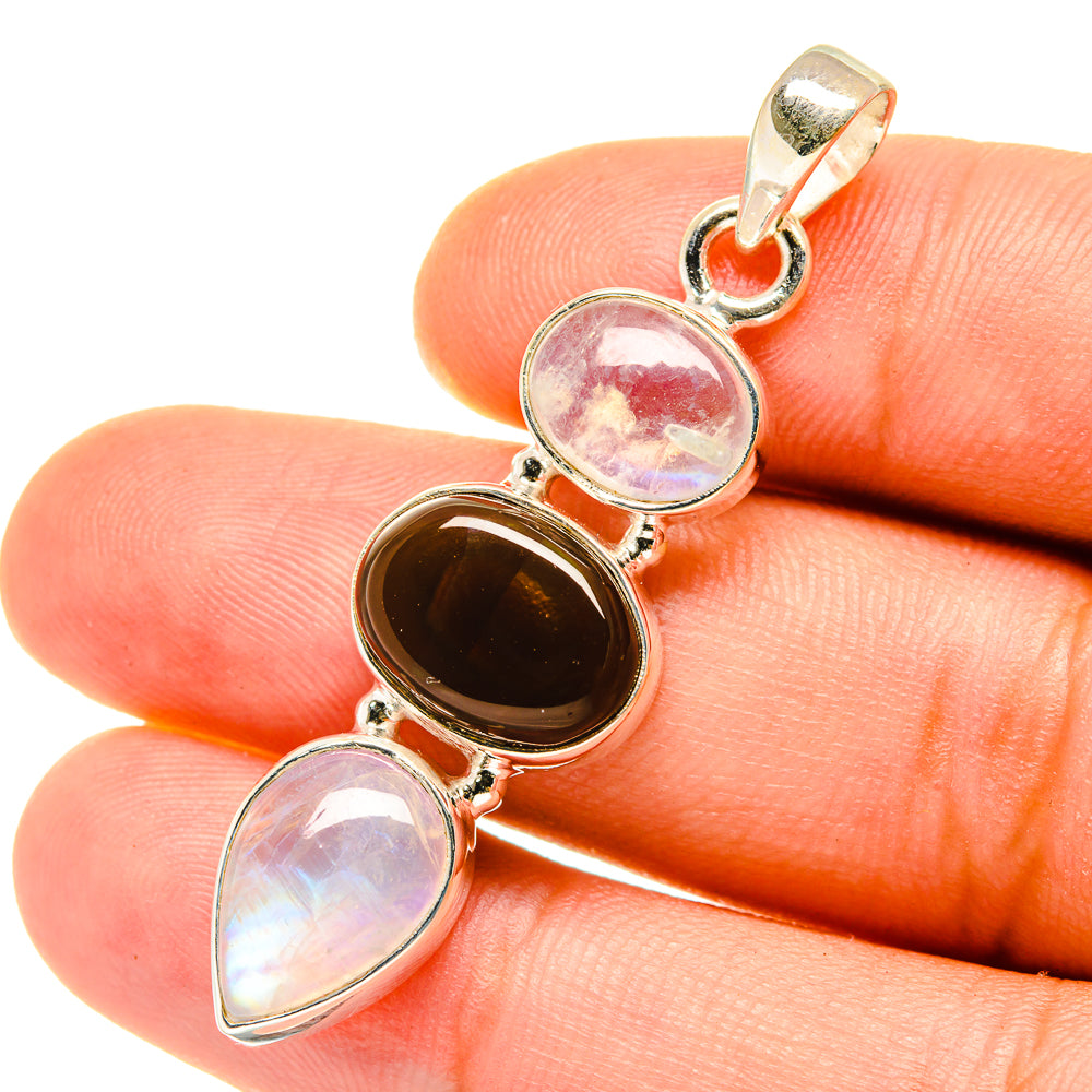 Mexican Fire Agate Pendants handcrafted by Ana Silver Co - PD4237