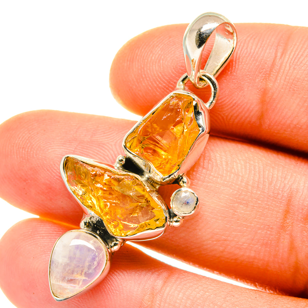 Citrine Pendants handcrafted by Ana Silver Co - PD4242