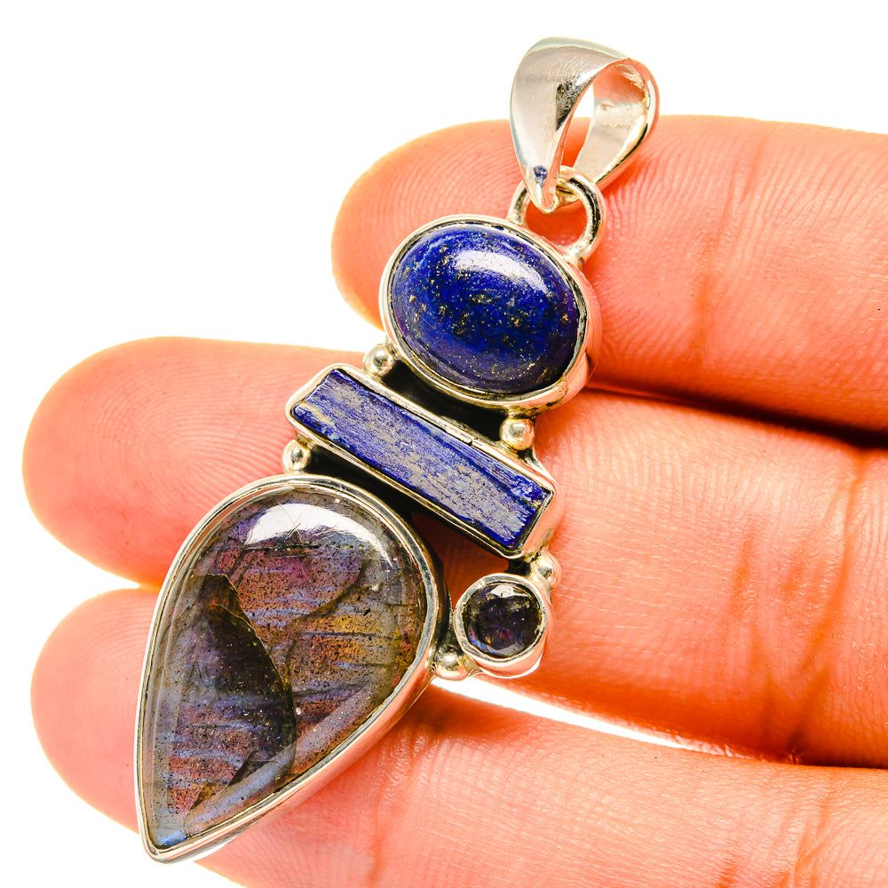 Labradorite Pendants handcrafted by Ana Silver Co - PD4246
