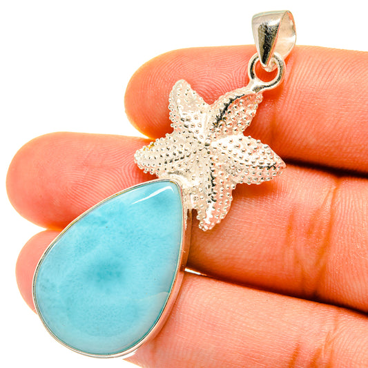 Larimar Pendants handcrafted by Ana Silver Co - PD4272