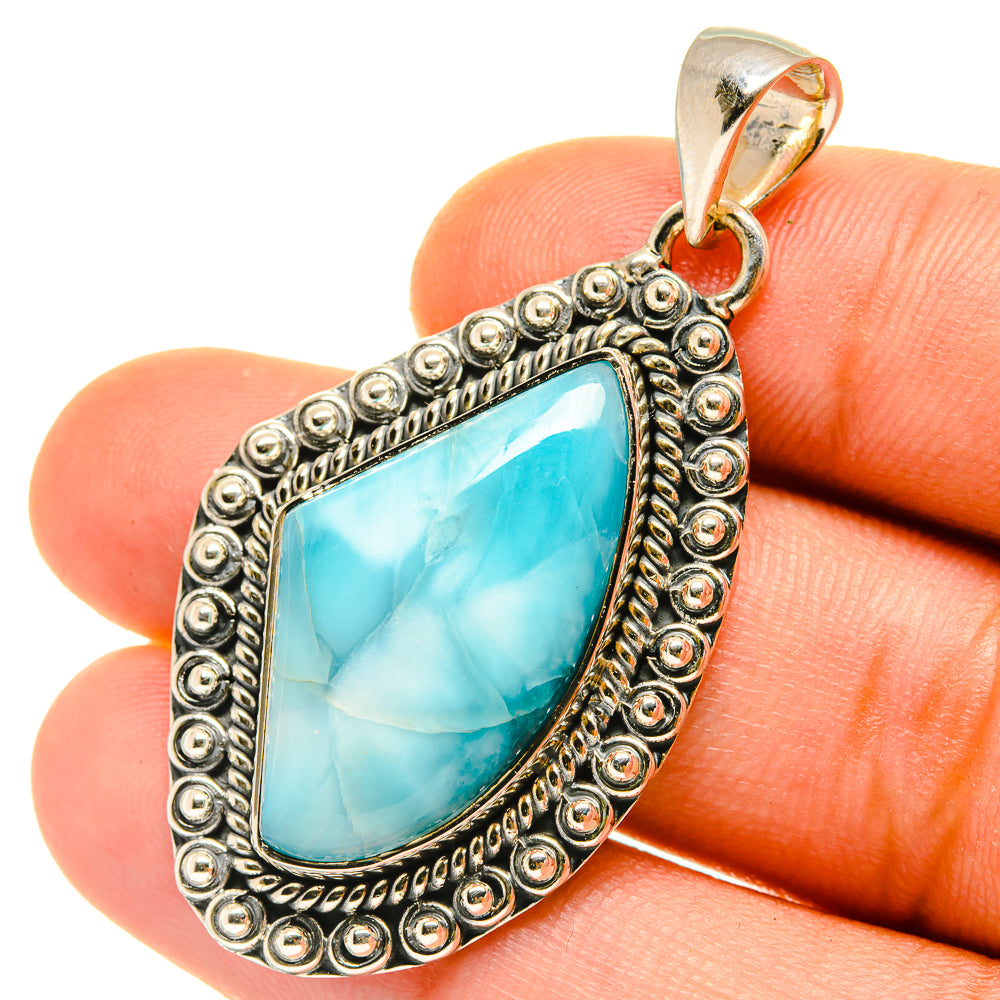 Larimar Pendants handcrafted by Ana Silver Co - PD4273