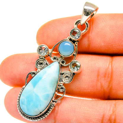 Larimar Pendants handcrafted by Ana Silver Co - PD4274