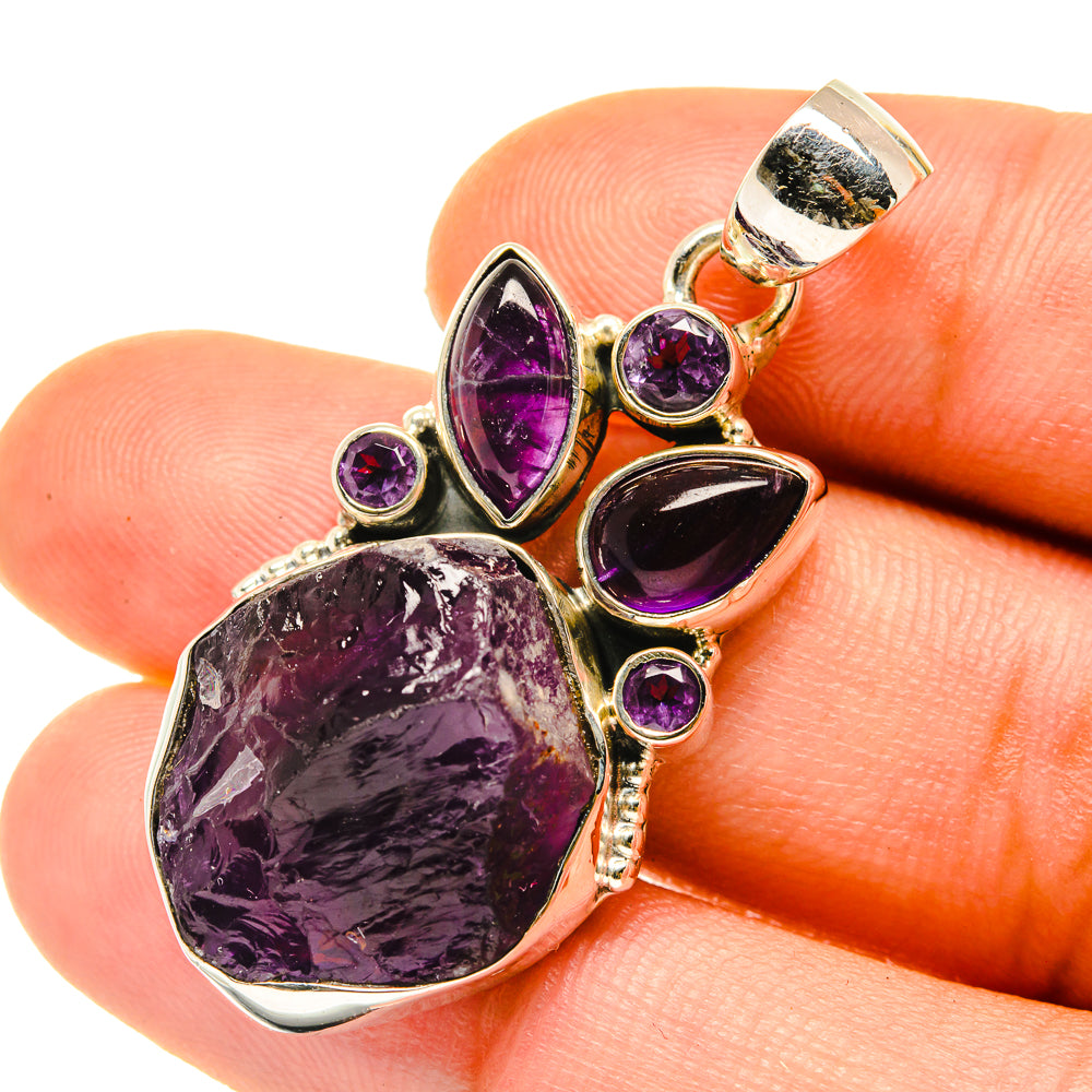 Amethyst Pendants handcrafted by Ana Silver Co - PD4287