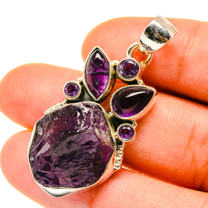 Amethyst Pendants handcrafted by Ana Silver Co - PD4287