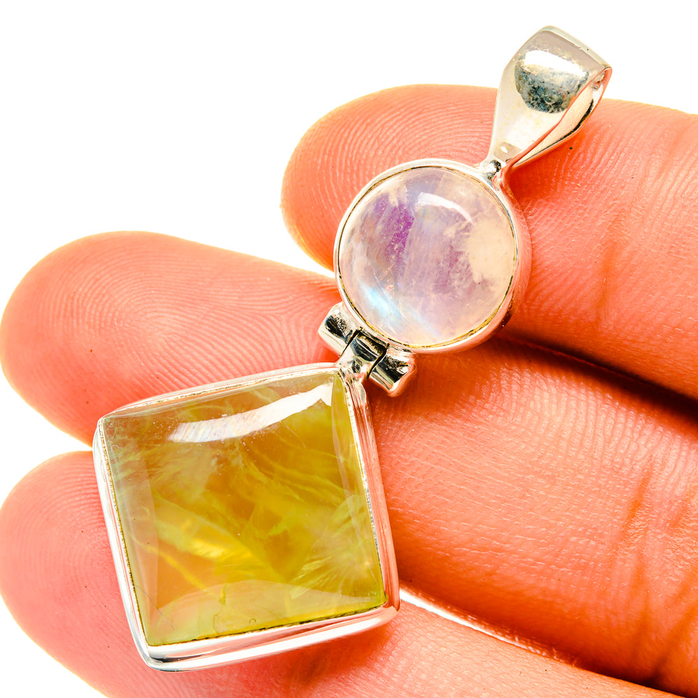 Prehnite Pendants handcrafted by Ana Silver Co - PD4296