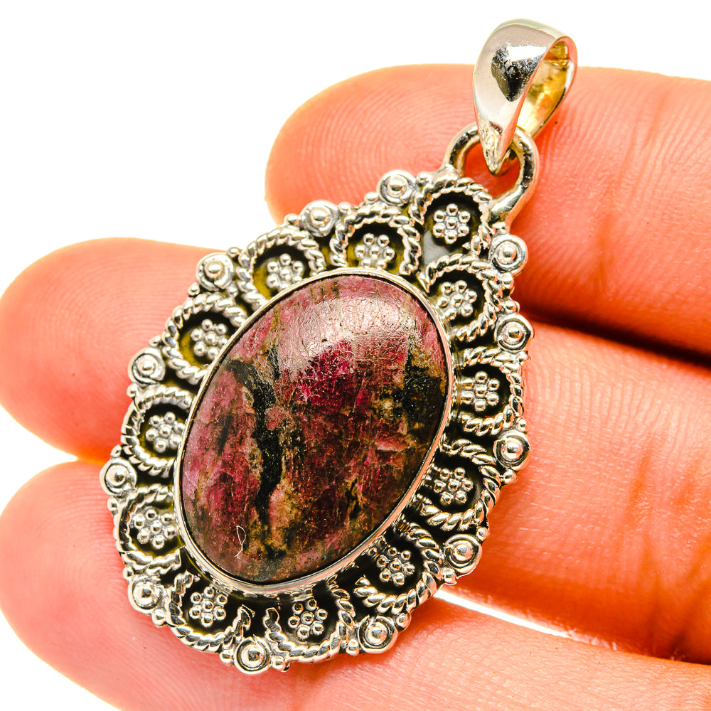 Russian Eudialyte Pendants handcrafted by Ana Silver Co - PD4308