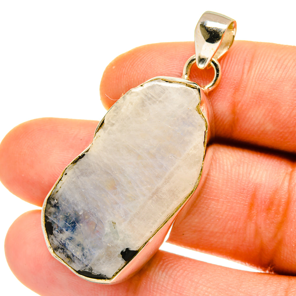 Rainbow Moonstone Pendants handcrafted by Ana Silver Co - PD4345