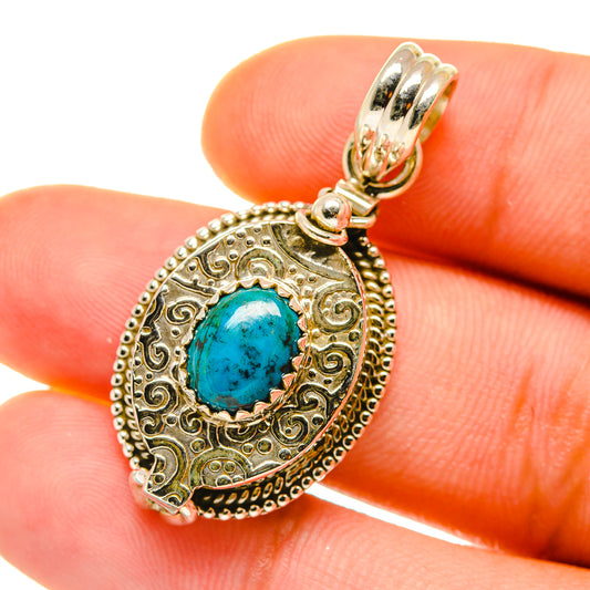 Chrysocolla Pendants handcrafted by Ana Silver Co - PD4348