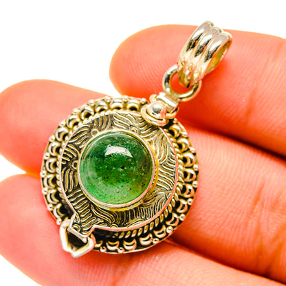 Green Aventurine Pendants handcrafted by Ana Silver Co - PD4349