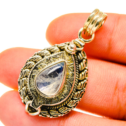 Rainbow Moonstone Pendants handcrafted by Ana Silver Co - PD4350