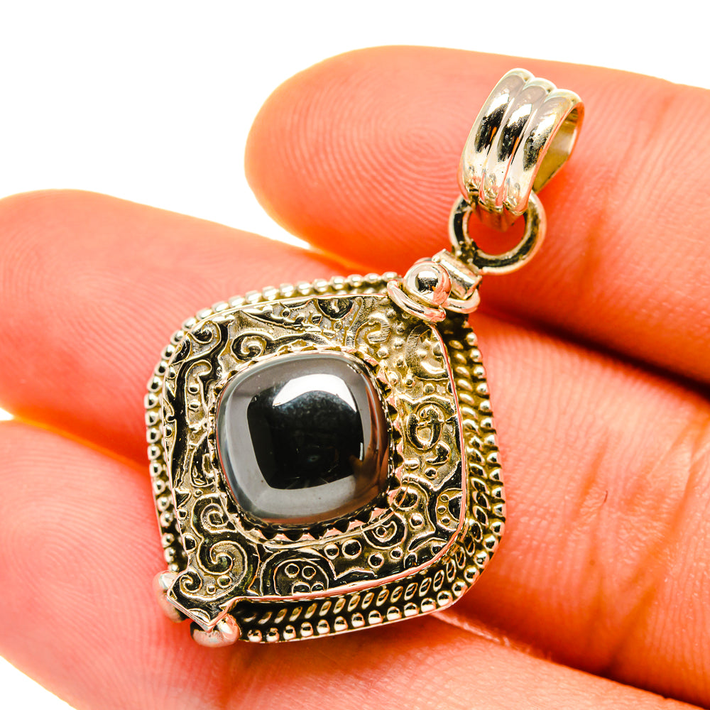 Hematite Pendants handcrafted by Ana Silver Co - PD4358