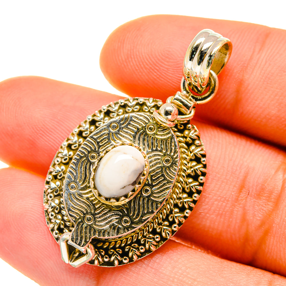 Howlite Pendants handcrafted by Ana Silver Co - PD4360