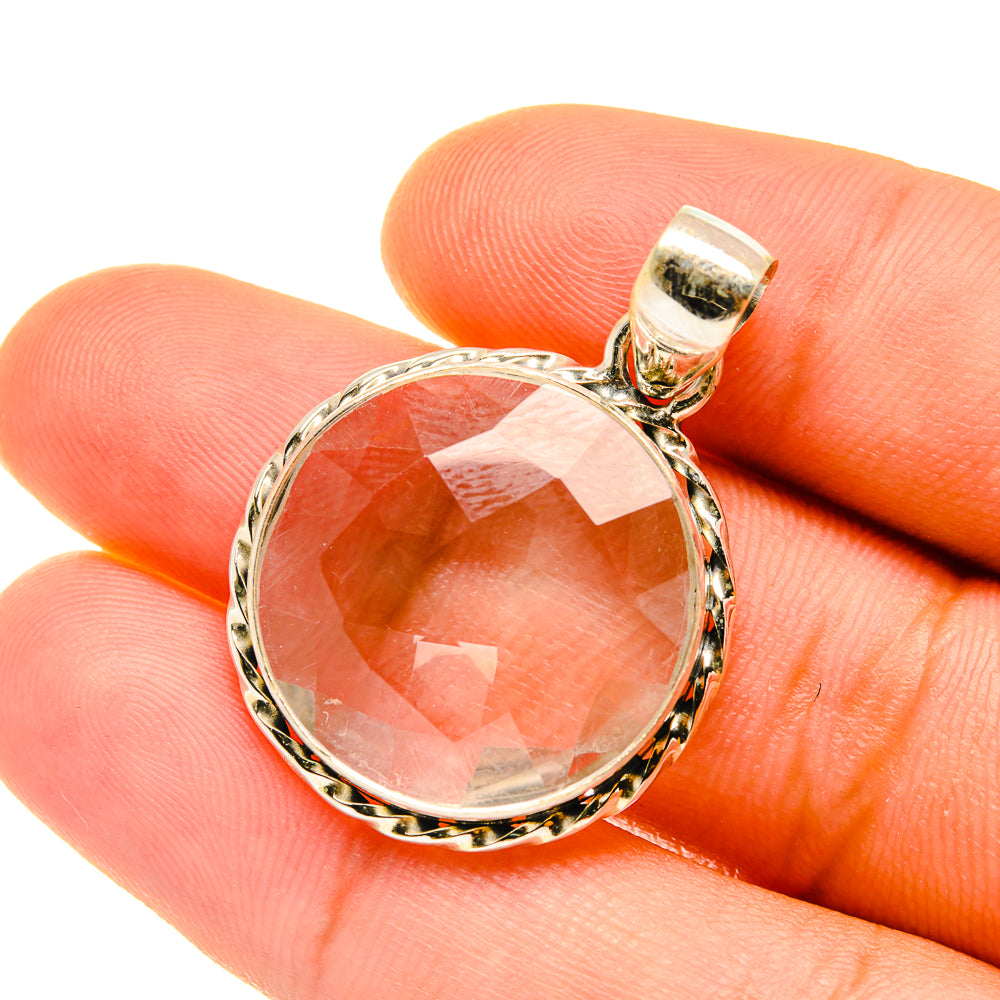 White Quartz Pendants handcrafted by Ana Silver Co - PD4361