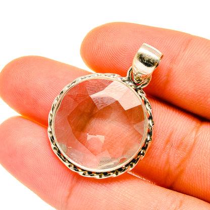 White Quartz Pendants handcrafted by Ana Silver Co - PD4361