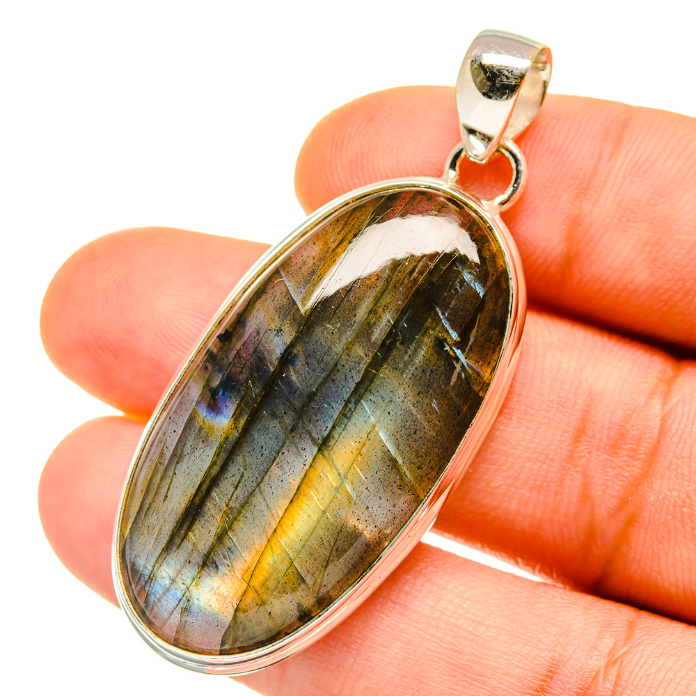 Labradorite Pendants handcrafted by Ana Silver Co - PD4370