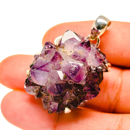 Amethyst Crystal Pendants handcrafted by Ana Silver Co - PD4412