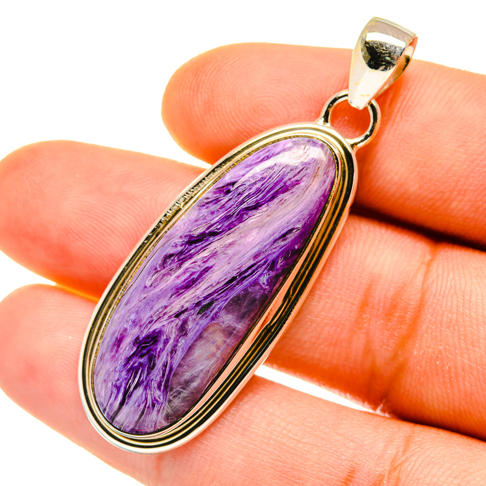 Charoite Pendants handcrafted by Ana Silver Co - PD4414