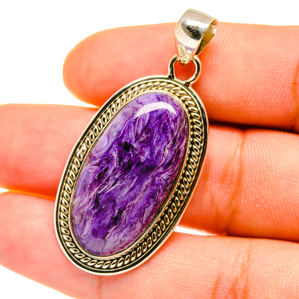 Charoite Pendants handcrafted by Ana Silver Co - PD4415