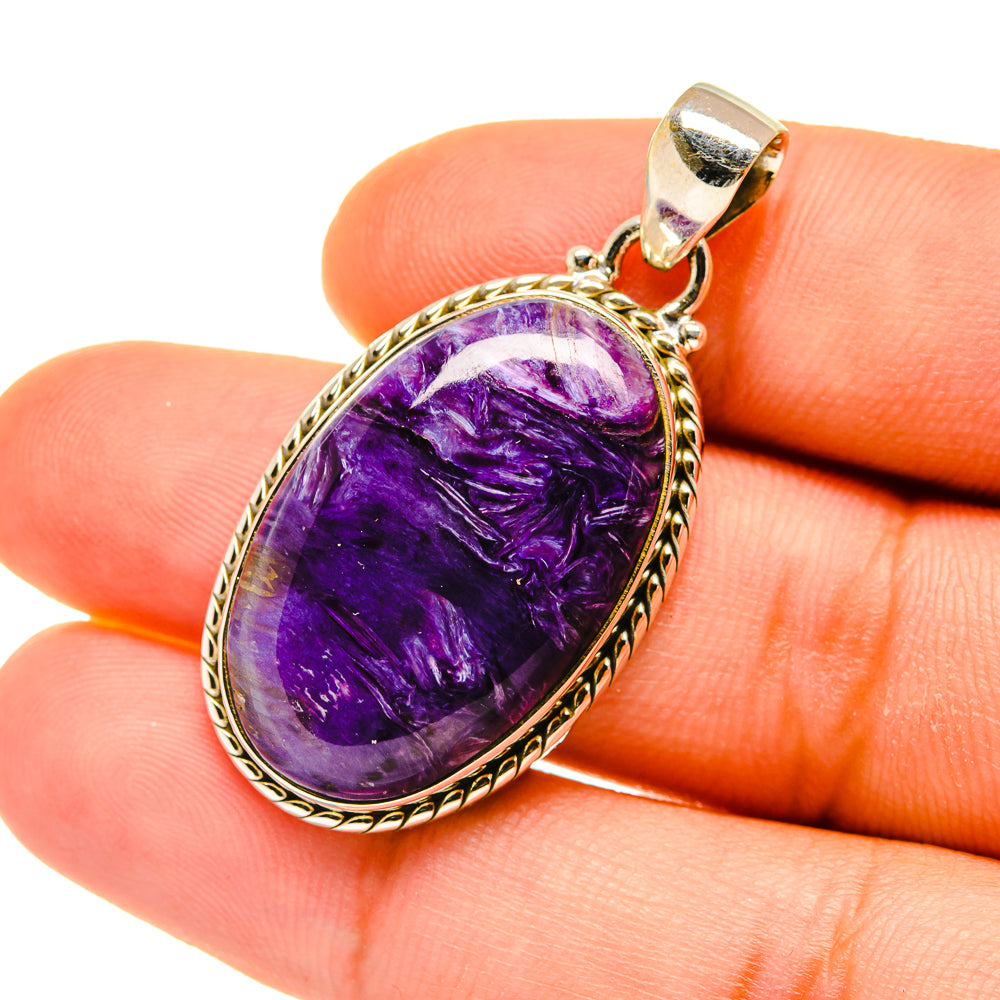 Charoite Pendants handcrafted by Ana Silver Co - PD4416